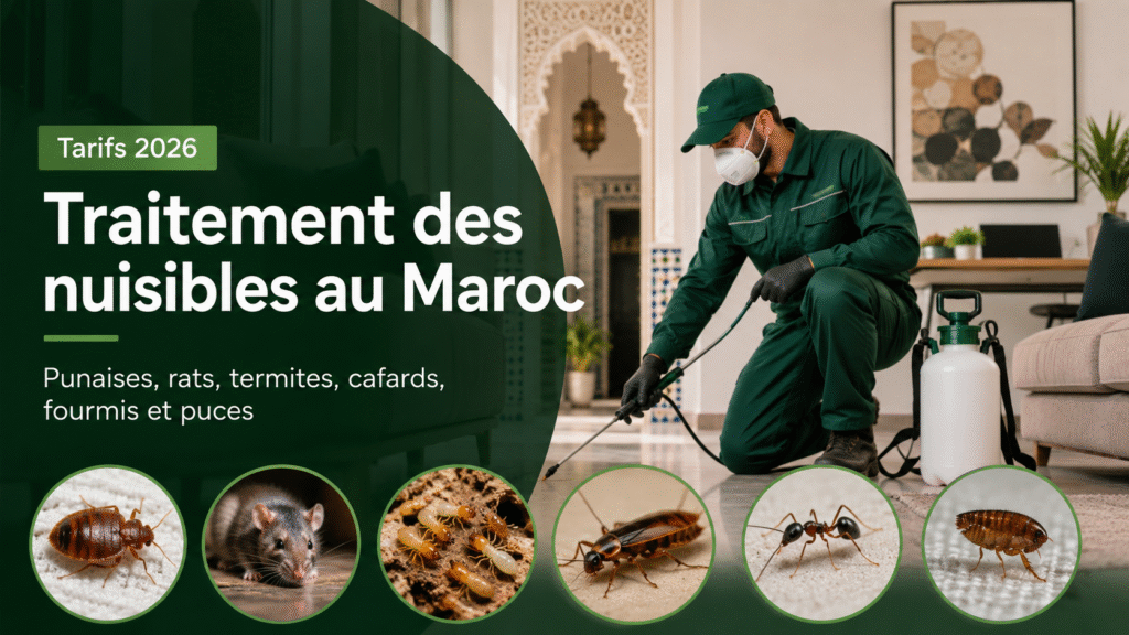 Prix traitement nuisibles Maroc 2026
